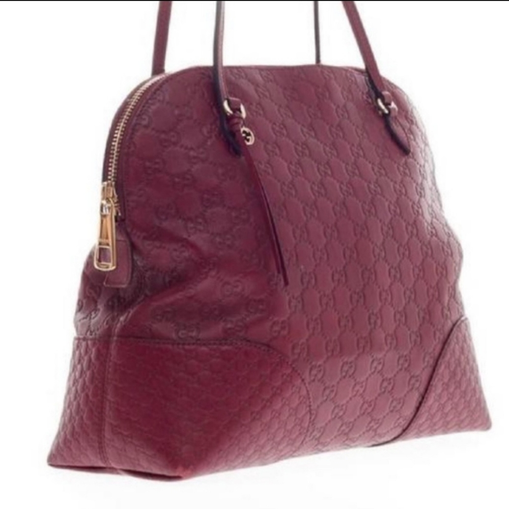 Gucci Bree Dome Tote in Ruby Red